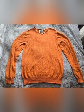 Ruum American Kid's Wear Orange Striped Sweater Kid's Size XXL 16